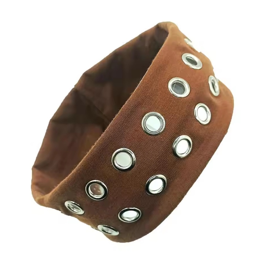 Grommet Studded Wide Headband